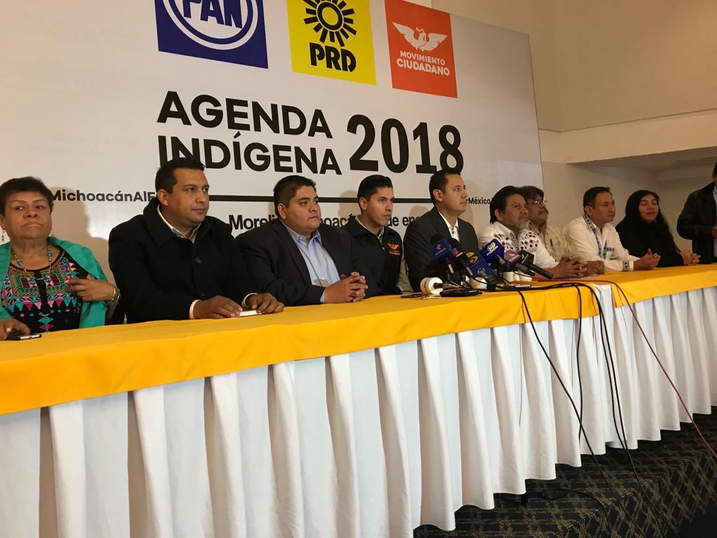  PRD, PAN y MC crearán agenda indígena para Ricardo Anaya