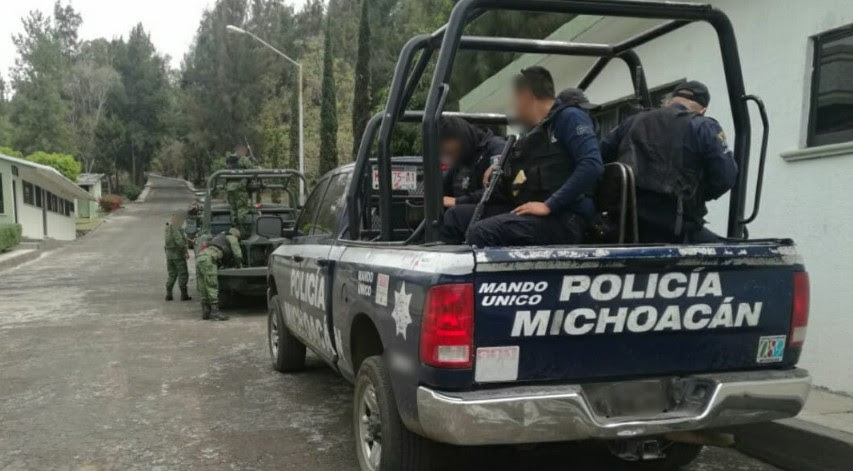  Refuerza Policía Michoacán blindaje con estados limítrofes