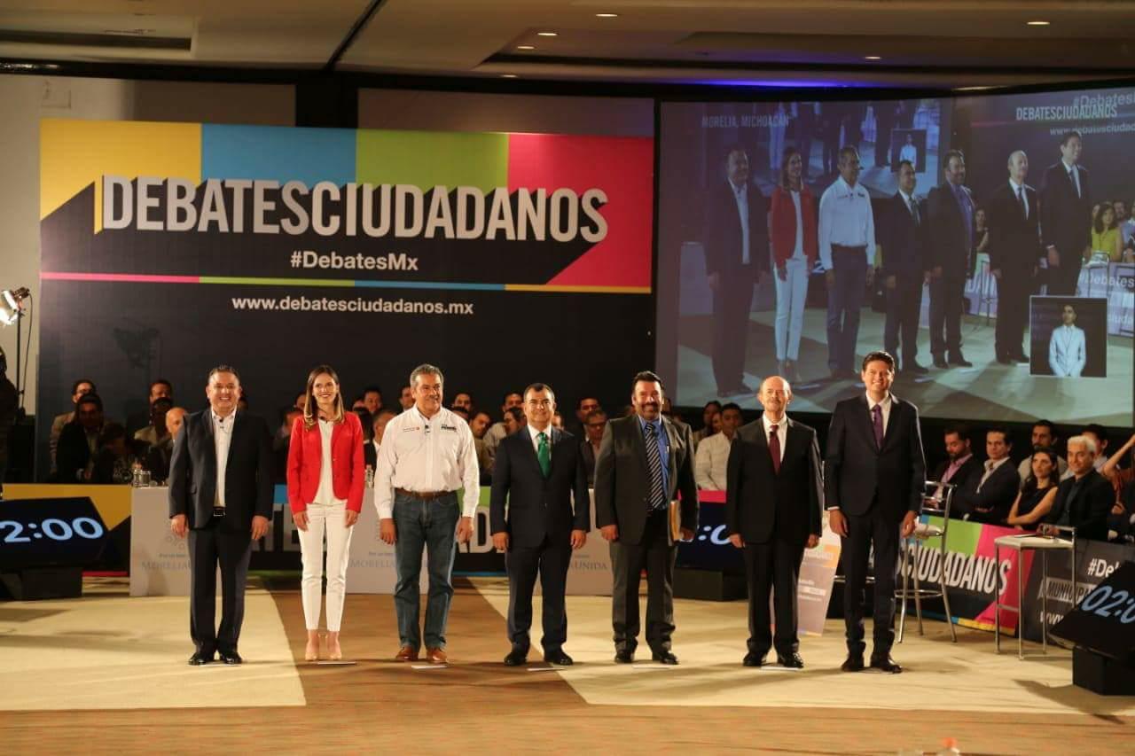 MORELIA Candidatos exponen estrategias de combate a la corrupción en debate 5