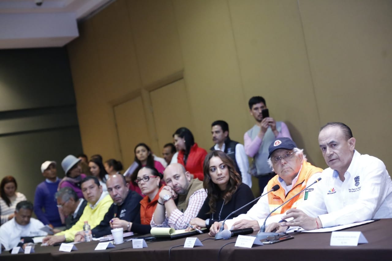  Instalan Estado y Municipio Comité de Emergencias para atender contingencia por lluvias en Morelia
