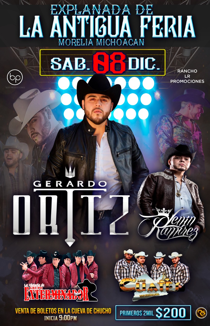  Regresará Gerardo Ortiz a Morelia en diciembre