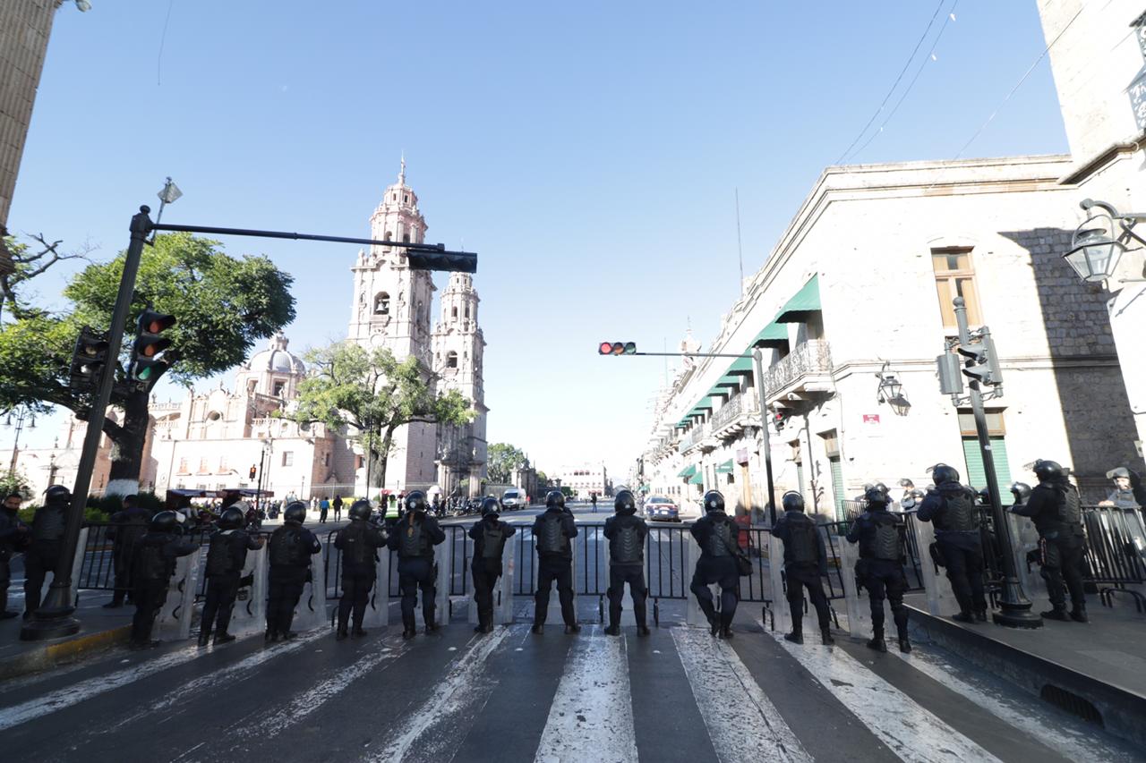  Activa SSP dispositivo de vigilancia en centro de Morelia