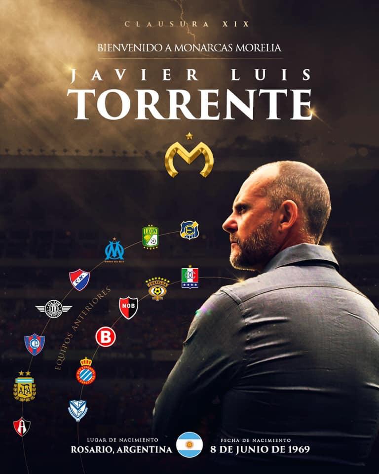  Javier Torrente, nuevo DT de Monarcas