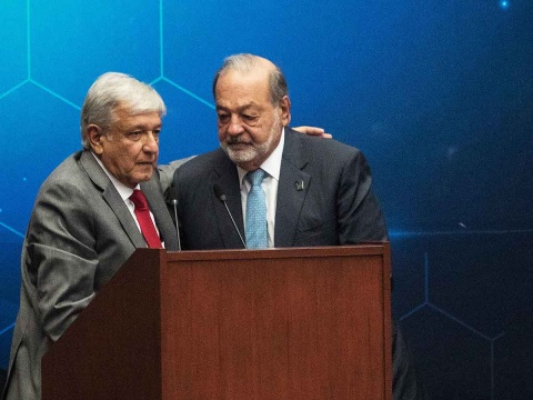  Termina Carlos Slim su vida empresarial este sexenio: AMLO