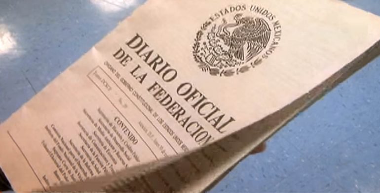 Diario Oficial de la Federación impreso DOF