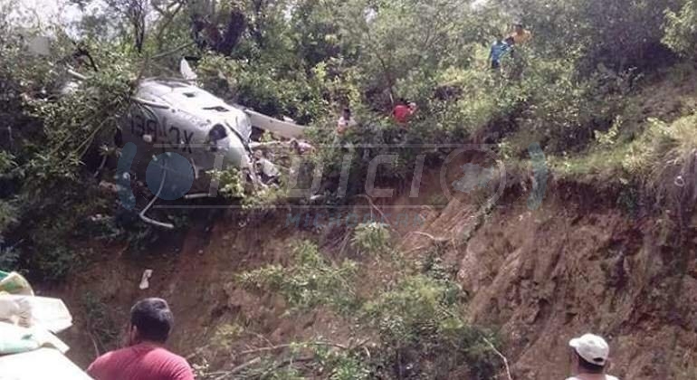 Por condiciones climatológicas, se desplomó helicóptero de Martín Godoy