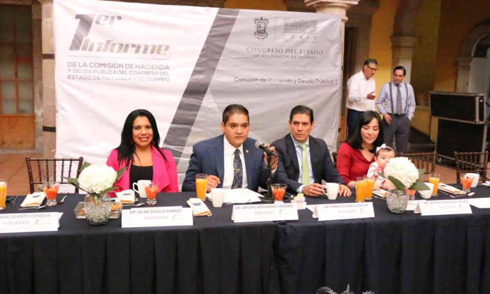  Presentan primer informe integrantes de la Comisión de Hacienda