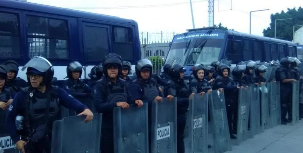  Implementa SSP dispositivo de vigilancia por manifestaciones, en Morelia