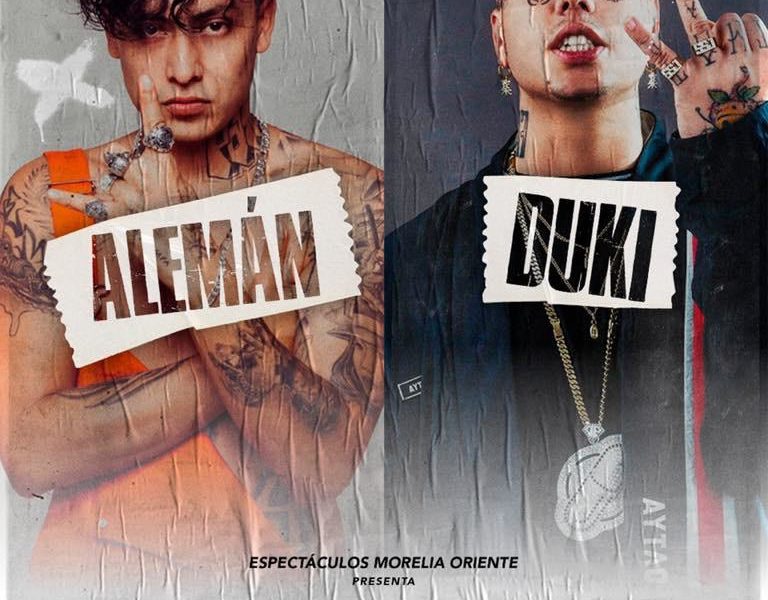  Este viernes, Alemán y Duki ofrecerán concierto en Morelia