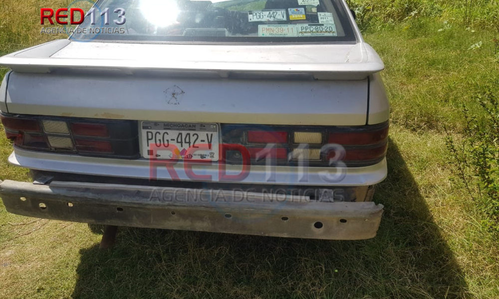  Asegura Policía Michoacán auto robado, en Morelia
