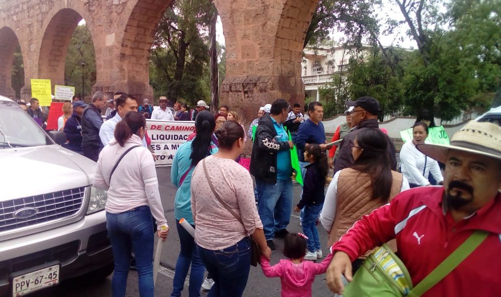  ¡Sin respuestas! Junta de Caminos se manifiesta en Morelia