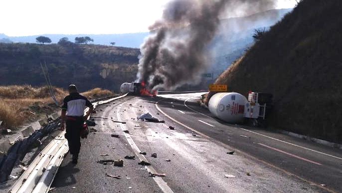  Atiende PC accidente en Copándaro; se pide extremar precauciones en la zona