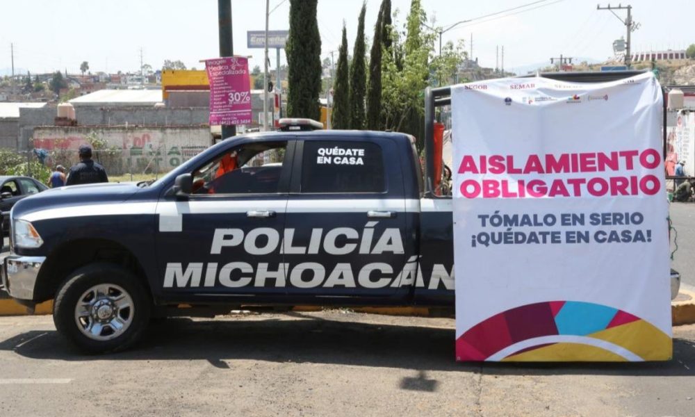  Aplica Michoacán Protocolo de Actuación Policial ante aislamiento obligatorio