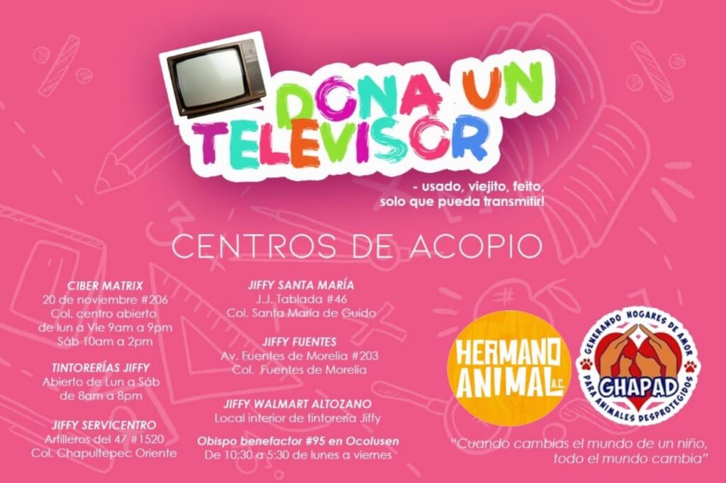 Dona un televisor