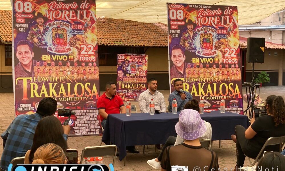  Edwin Luna y La Trakalosa se presentarán en Morelia a pesar de aumento de COVID-19