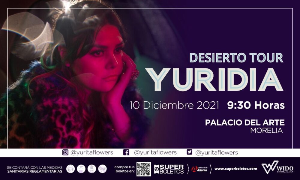  Yuridia vuelve a Morelia con su “Desierto Tour”