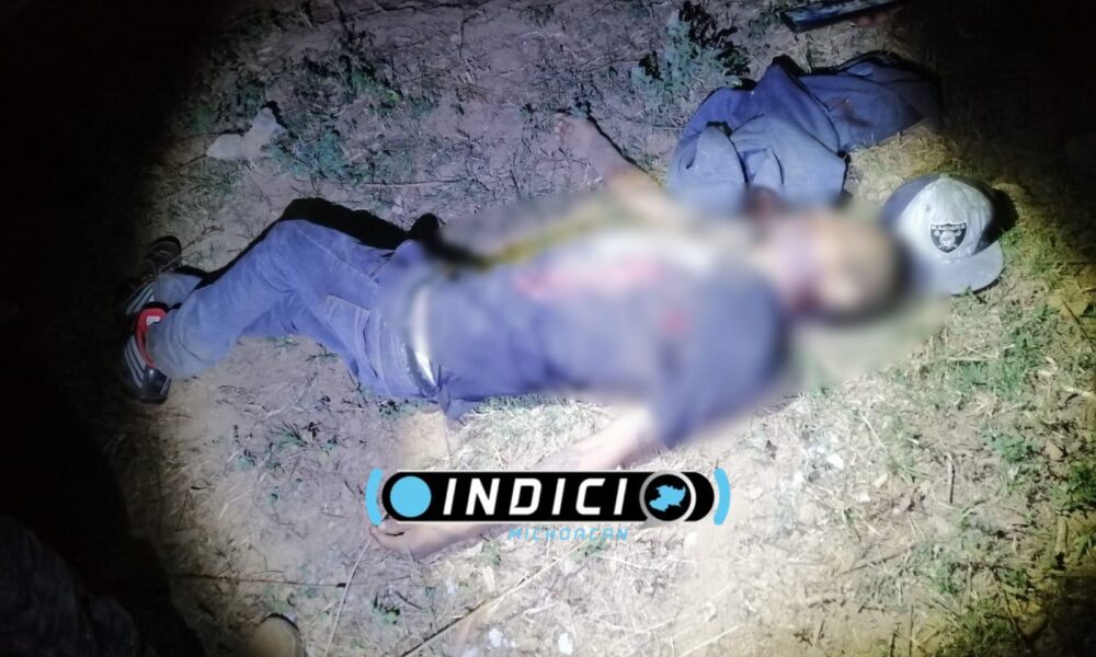  Asesinan a un desconocido en terreno de Chilchota