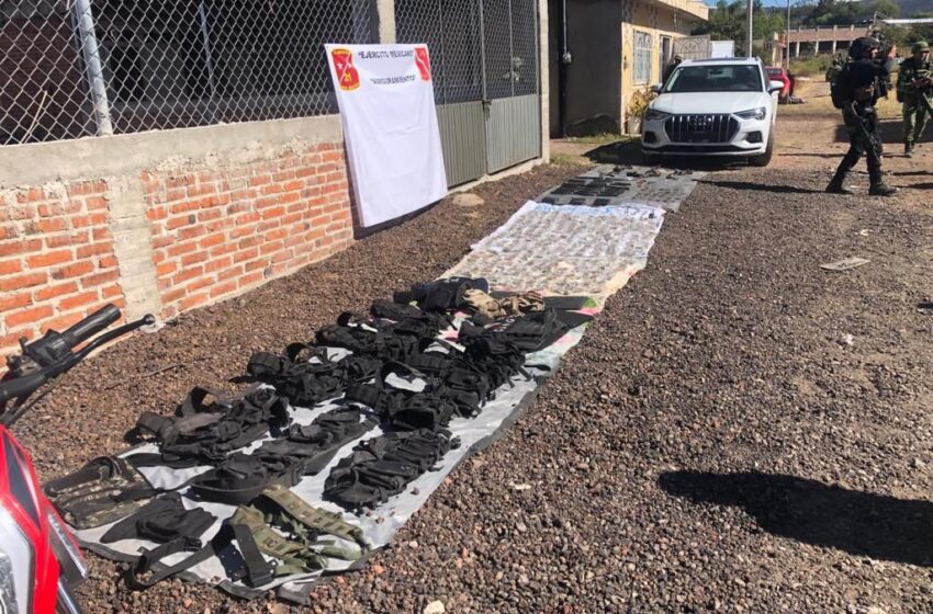  En enfrentamiento, logra Ejército Mexicano detenciones y aseguramiento de armas