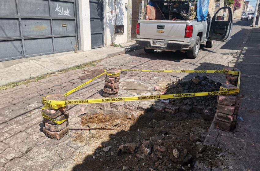  Informa OOAPAS cierre de vialidad en Santa María por reparación