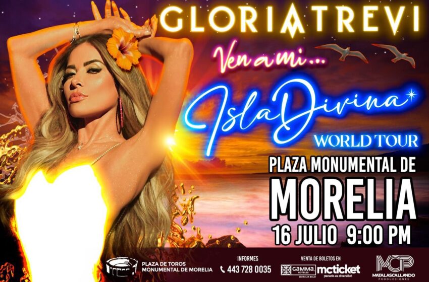  Regresa Gloria Trevi a Morelia con su “Isla Divina” World Tour
