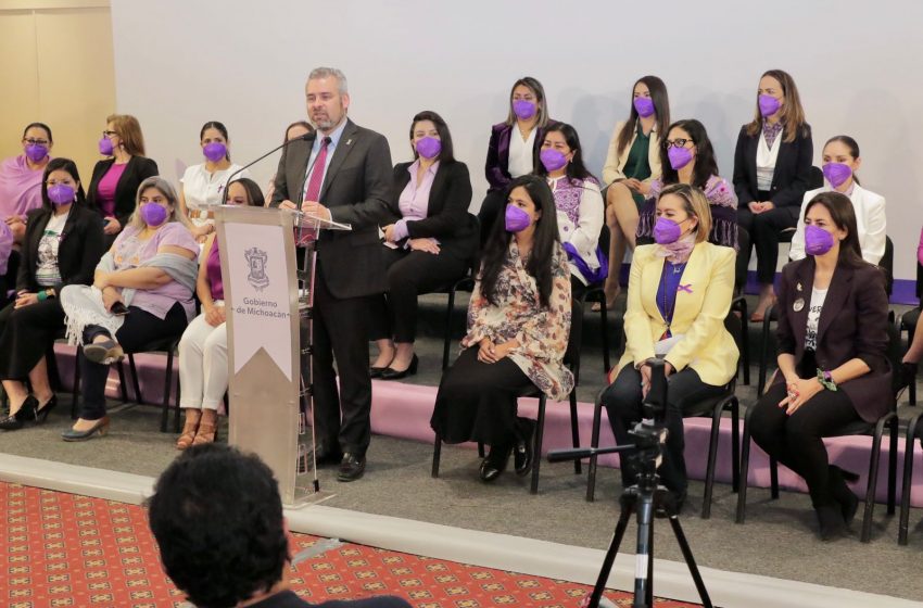  Bedolla convoca al Congreso a endurecer la pena de prisión contra feminicidas