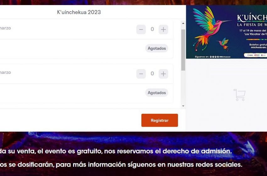  Sí hay boletos gratis para K’uínchekua, saldrán mil diarios únicamente: SECTUR