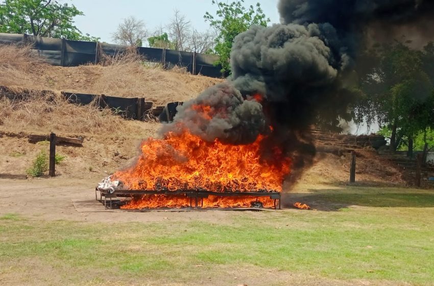  Incineran más de una tonelada de Cocaína en Michoacán