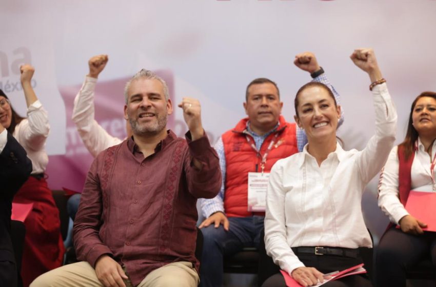  En Michoacán, Sheinbaum inicia movimiento nacional para la unidad de la transformación