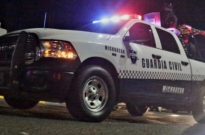  Presuntos robacarros agreden a tiros a policías de Huaniqueo