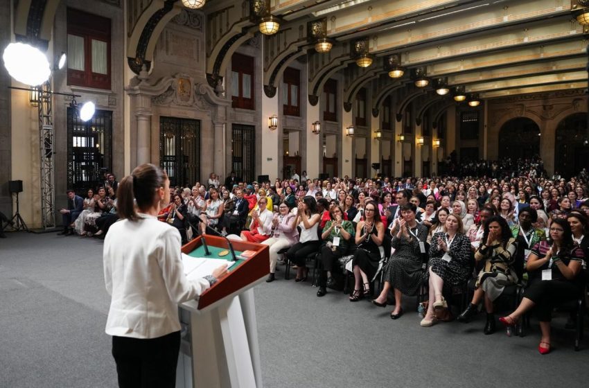 Presidenta Claudia Sheinbuam Propone que inversión en armas a nivel mundial se destine a garantizar justicia y educación para niñas