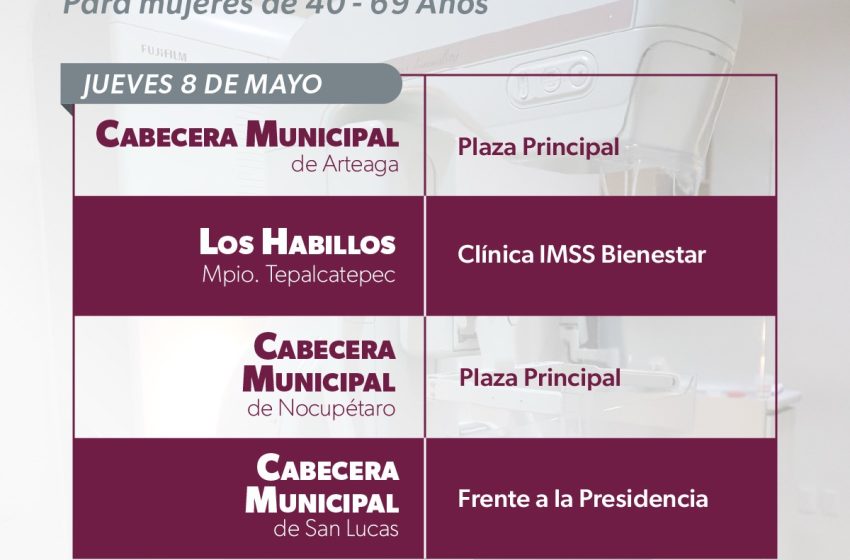 Mantiene SSM despliegue de unidades móviles de mastografía al interior del estado