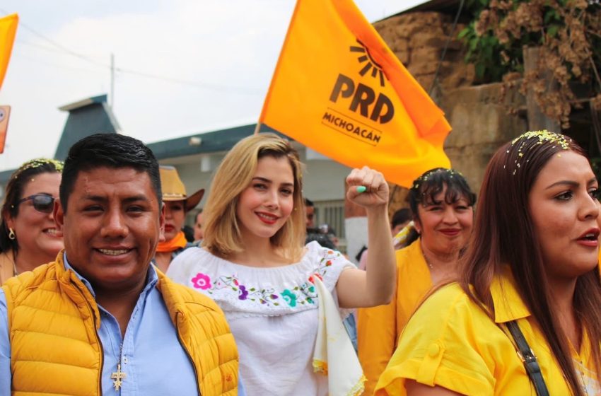 Desde Nahuatzen convoca Brissa Arroyo a escuchar todas las voces y respetar la pluralidad de ideas dentro del partido
