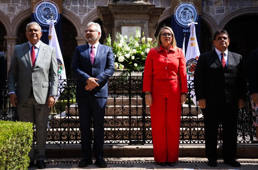 Que la formación e investigación nicolaita lleve impreso el espíritu libertador de Don Miguel Hidalgo, se pronuncia Gobernador