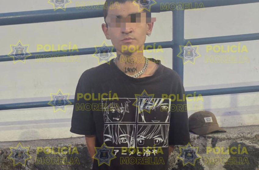 Detiene Policía Morelia a persona en posesión de narcóticos en Plaza San José