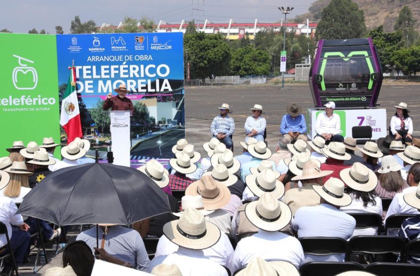 Arranca Bedolla construcción del teleférico de Morelia