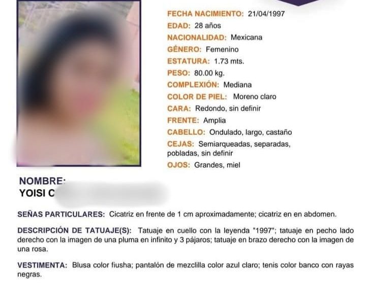 Joven hallada asesinada en Salvador Escalante tenía reporte de desaparición