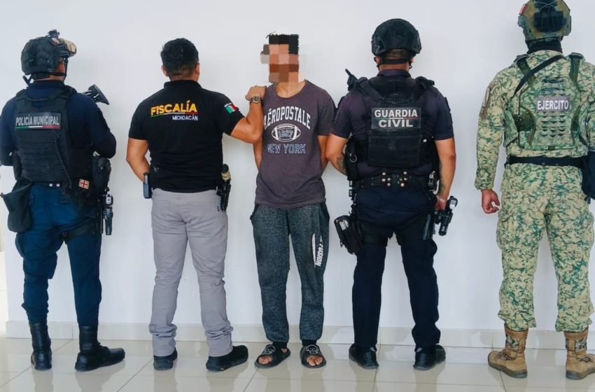  Detenido hombre con orden de aprehensión por feminicidio en Jacona