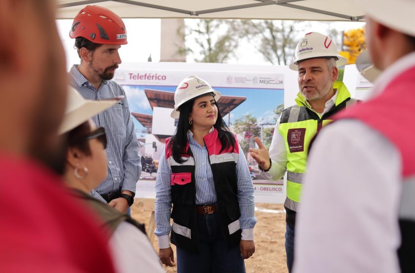 Avanza la transformación de Morelia; supervisa Bedolla estaciones del teleférico
